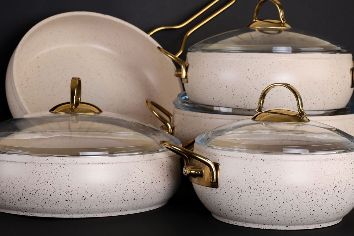 Picture of Ivory Color Granite Cookware Set